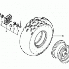 TRX300X Переднее колесо