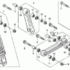 TRX400EX Задний амортизатор
