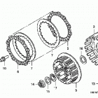 TRX400EX Сцепление
