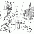 TRX250TE Главный тормозной цилиндр -передний