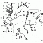TRX400EX Главный тормозной цилиндр - передний