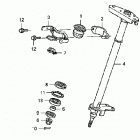 TRX400EX Рулевой вал