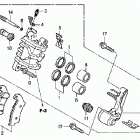 TRX700XX Передний тормозной суппорт
