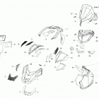 69 YETI Army 600 E-TEC Капот и лобовое стекло