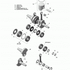 BoonDocker 800R E-TEC Коленвал и поршни
