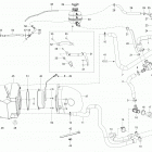 69 YETI Army 800R E-TEC Система охлаждения