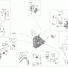 BoonDocker 800R E-TEC Двигатель и крепление