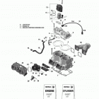 Xtrim Commander 800 E-TEC Цилиндр и система впрыска