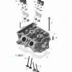 59 YETI 600 ACE Головка цилиндров и выпускной коллектор