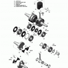 Rave RS 600 Коленвал и поршни