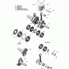 Xtrim Commander 800 E-TEC Коленвал и поршни