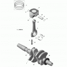 59 YETI 600 ACE Коленвал и поршни