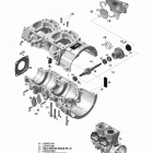 Adventure GT 600 E-TEC Картер и водяной насос