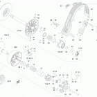 Rave RE 600 E-TEC Защита ремня вариатора