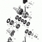 Xtrim SC 600 E-TEC Коленвал и поршни