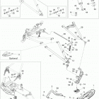 Rave RE 800R E-TEC (E) Передняя подвеска и лыжи
