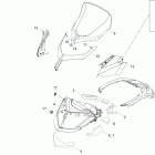 Adventure GT 600 E-TEC Стекло ветровое и консоль