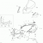 49 Ranger 600 E-TEC Стекло ветровое и консоль