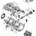 Xtrim SC 600 E-TEC Картер и водяной насос