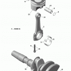 Rave 600 ACE Коленвал и поршни