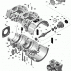 Xtrim Commander 600 E-TEC Картер и водяной насос