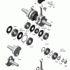 Rave RS 600 Коленвал и поршни