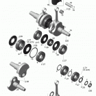 Rave RS 600 Коленвал и поршни