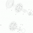 YETI SUV V-800 Ведомый шкив