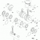 Xtrim 550 Коленвал и поршни
