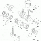 Adventure 550 Коленвал и поршни
