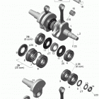 Xtrim 800R PowerTEK Коленвал и поршни