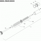 Adventure GT 600 HO SDI Амортизатор в разборе задний