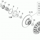 Rave 600 HO SDI Ведомый шкив