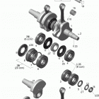 Rave 800R PowerTEK Коленвал и поршни