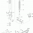 YETI Pro V-800 Передняя подвеска и лыжи