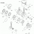 Adventure LU Ranger 550 Коленвал,поршень и цилиндр