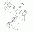 LT-F160 Quad Runner Муфта стартера