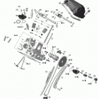 Adventure V-800 Головка цилиндров задняя часть