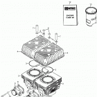 5900 FCE Цилиндр и выпускной коллектор