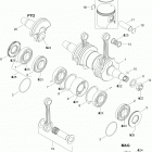 Adventure LX 550 F Коленвал и поршни