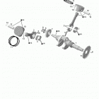 59 YETI Коленвал и поршни