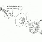 Ranger V-1000 Ведомый шкив