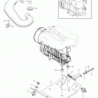ST 600 01- Engine Mount Plate / Muffler