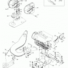 Enduro 400 F 01- Engine Mount Plate / Muffler