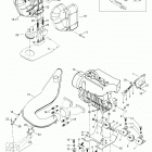 Enduro 400 F 01- Engine Mount Plate / Muffler