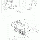 Explorer 500 01- Engine Mount Plate / Muffler