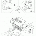 XR 500 LC 01- Engine Mount Plate / Muffler