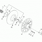 XR 500 LC Ведомый шкив