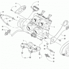 ZR 4000 LXR 129 BLACK Опора двигателя и вариатор