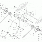 ZR 4000 SNO PRO 129 GREEN Задняя подвеска ,задний рычаг